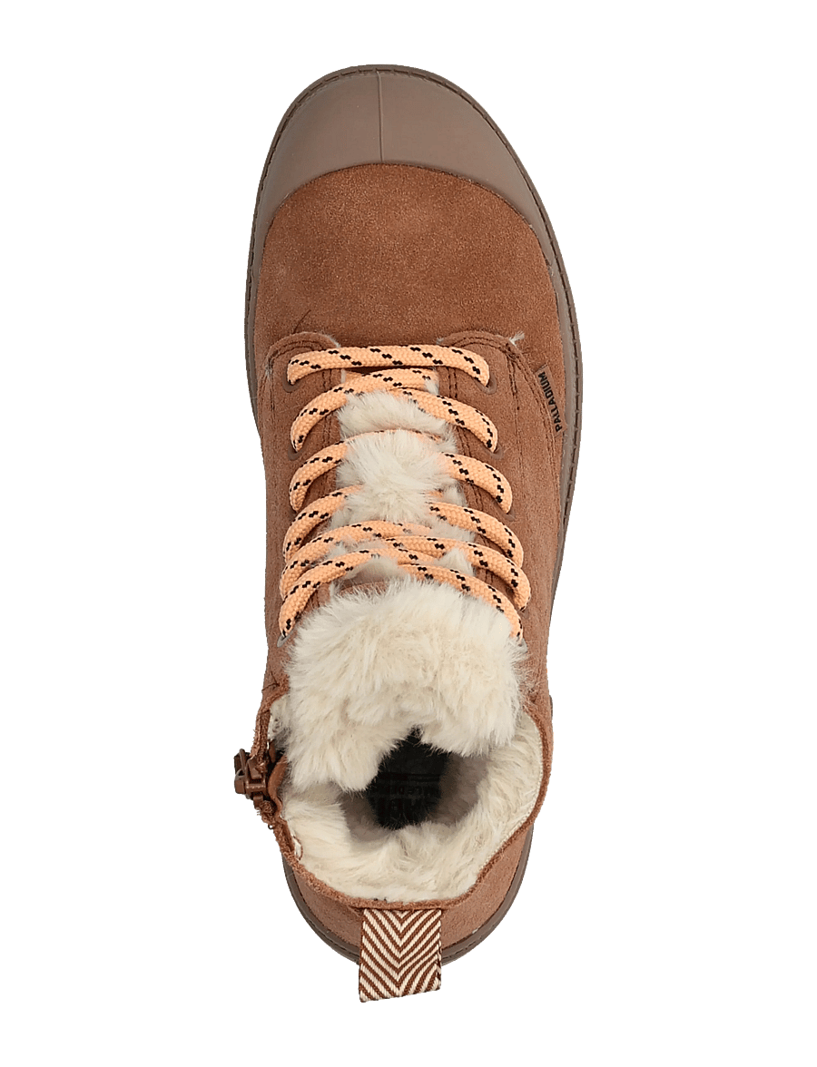 Palladium - PAMPA HI ZIP WL HIVR - flade ankelstøvler - raw brown - 3