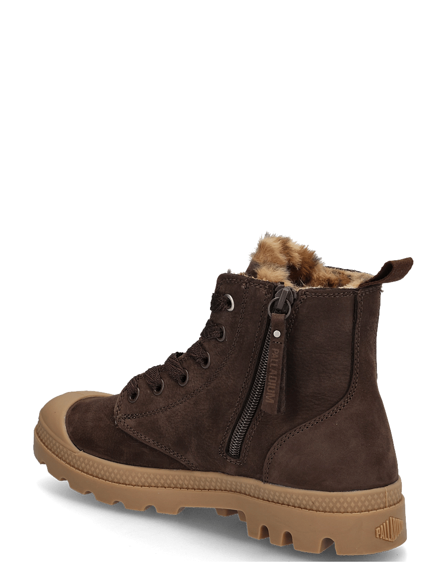Palladium - PAMPA HI ZIP WL WILD - geschnürte stiefel - dark cocoa - 1