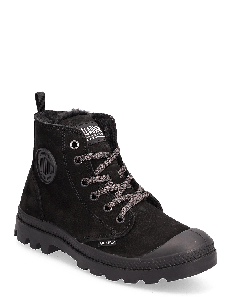 Palladium - PAMPA HI ZIP WL - flade ankelstøvler - black/black - 0