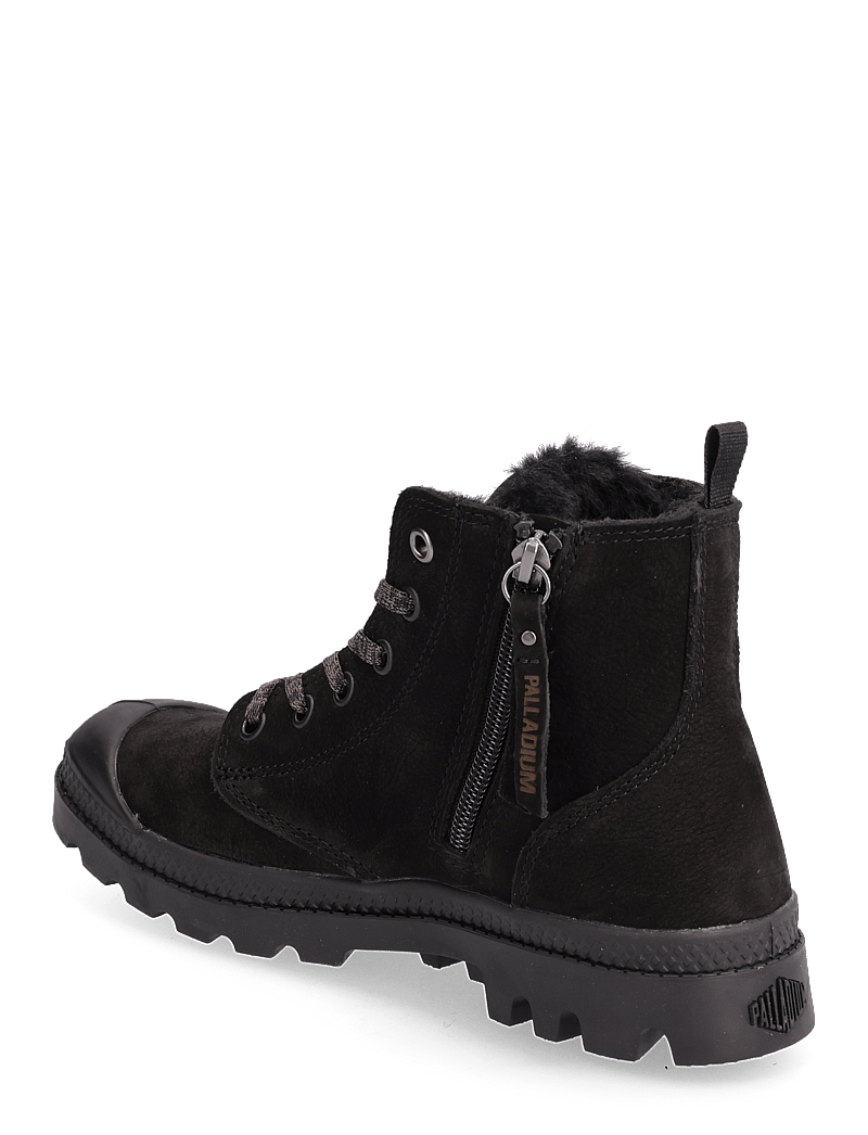 Palladium - PAMPA HI ZIP WL - flade ankelstøvler - black/black - 2