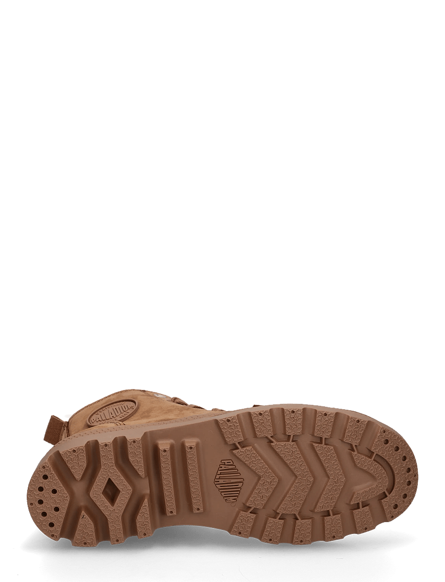 Palladium - PAMPA HI ZIP WL - flade ankelstøvler - raw brown - 4