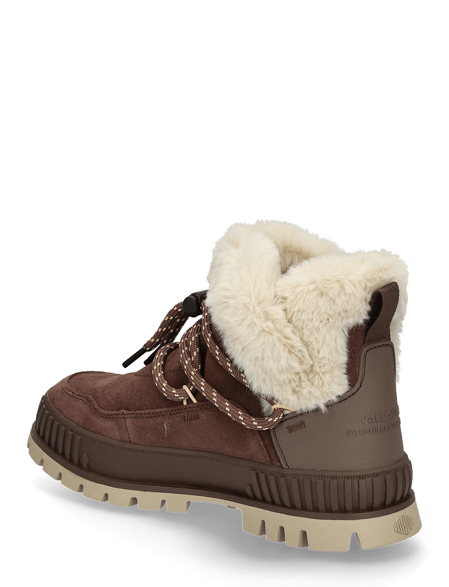 Palladium - PALLASHOCK LO HIVER - geschnürte stiefel - bark brown - 1
