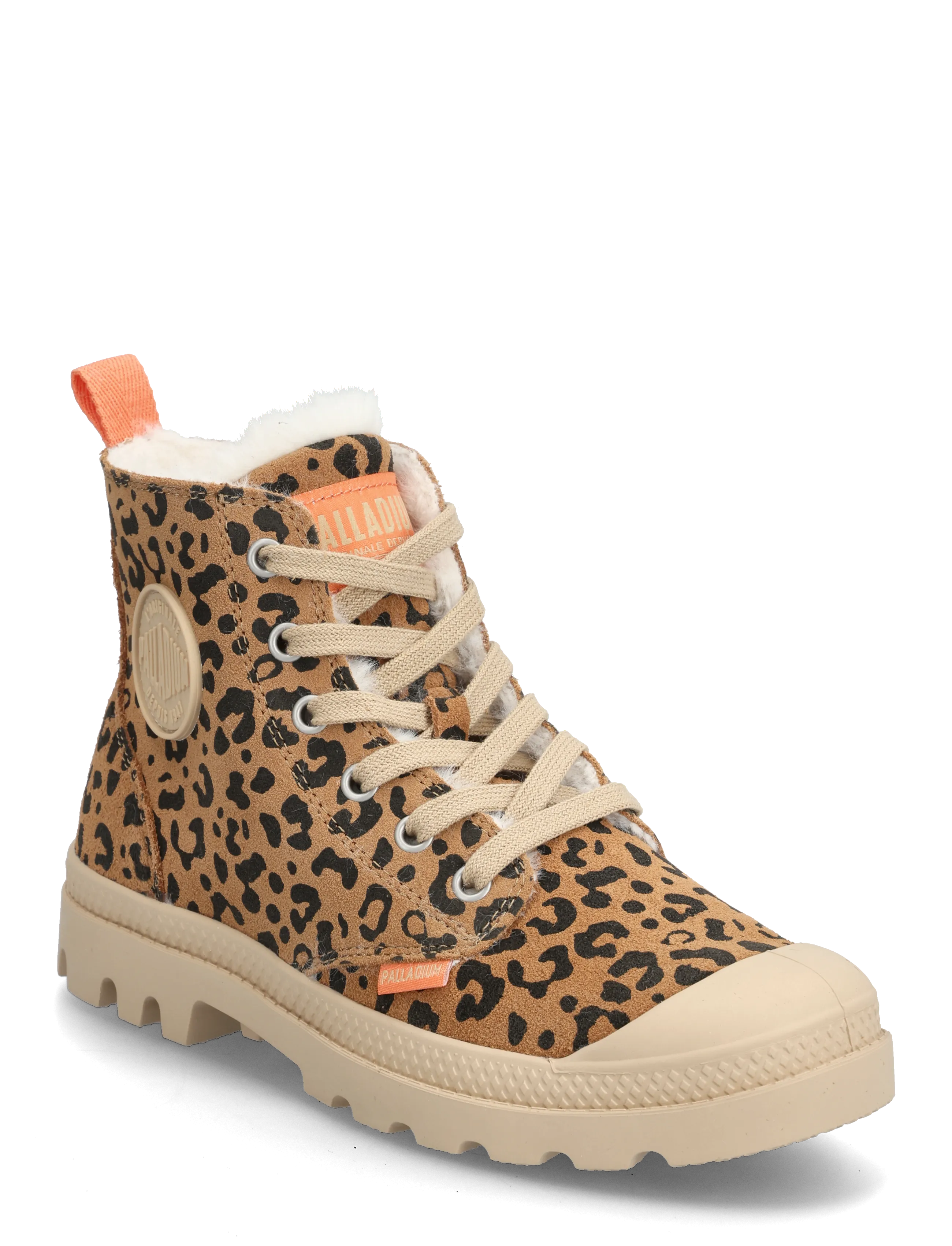 Palladium PAMPA HI ZIP WL LEO - Paeltega saapad - DEAR BROWN / BLACK / brown