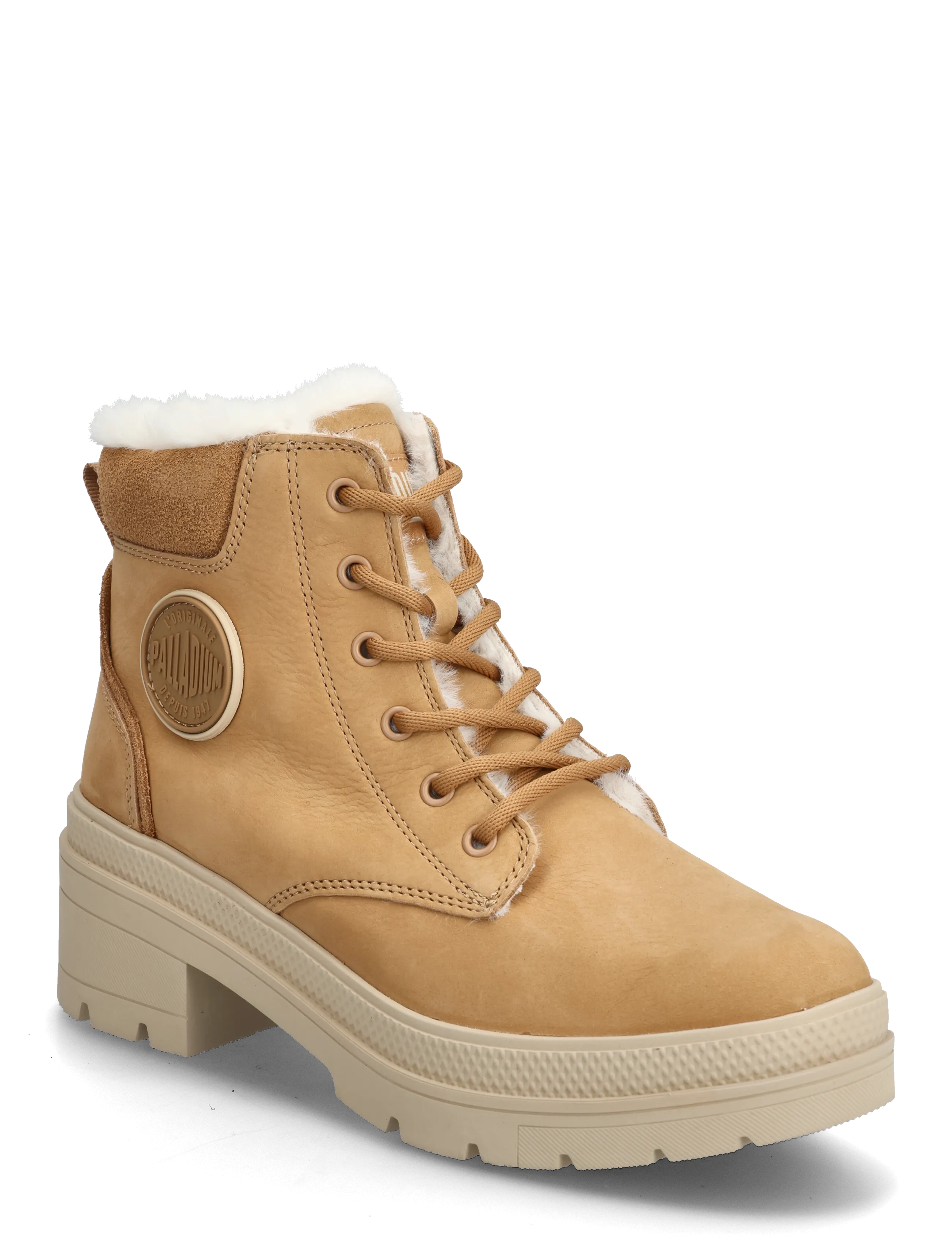 Palladium Pallarise Nbk Wl, 37, Boots, Beige - Winter Frauen