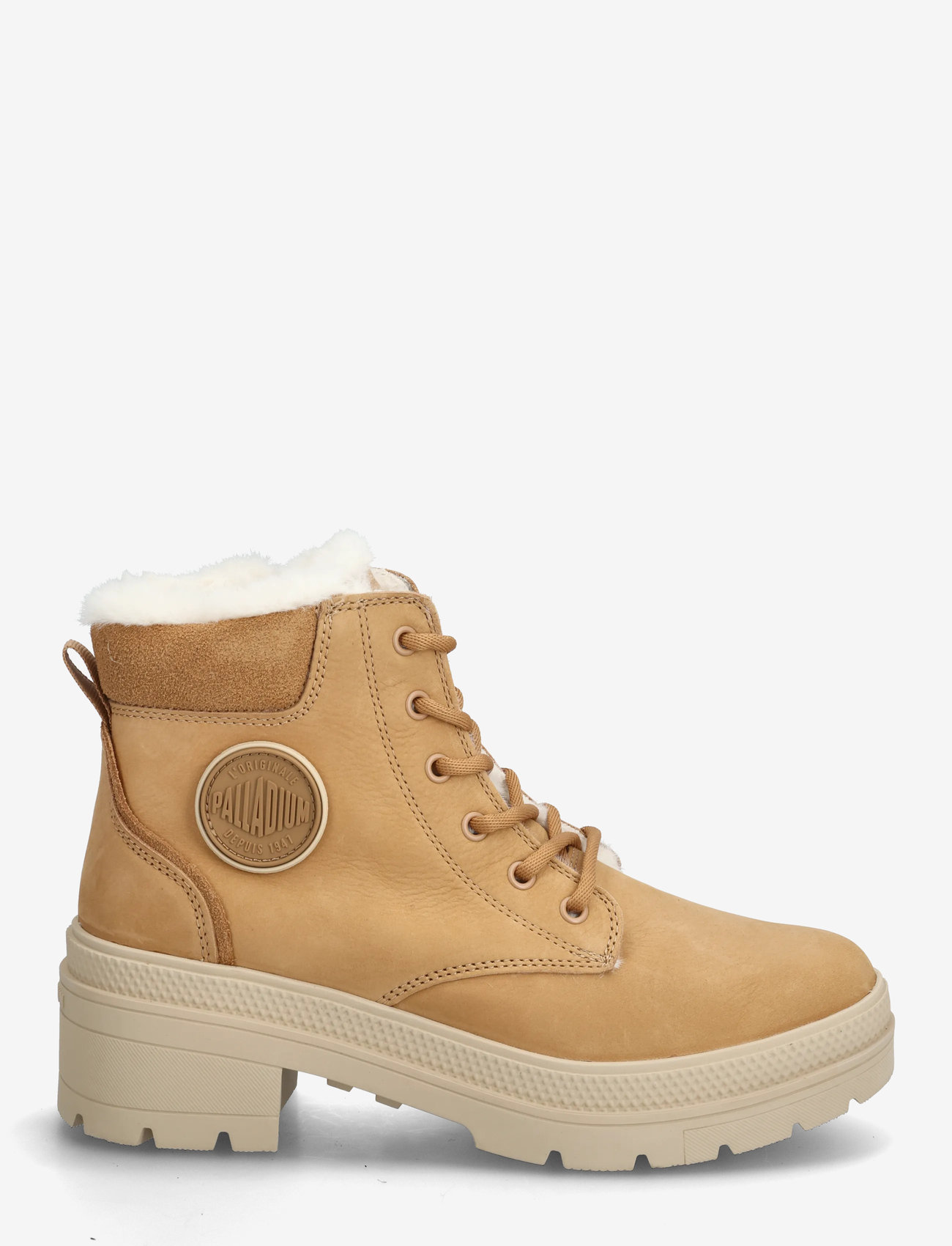 Palladium - PALLARISE NBK WL - Öklastígvél með hæl - dear brown - 1
