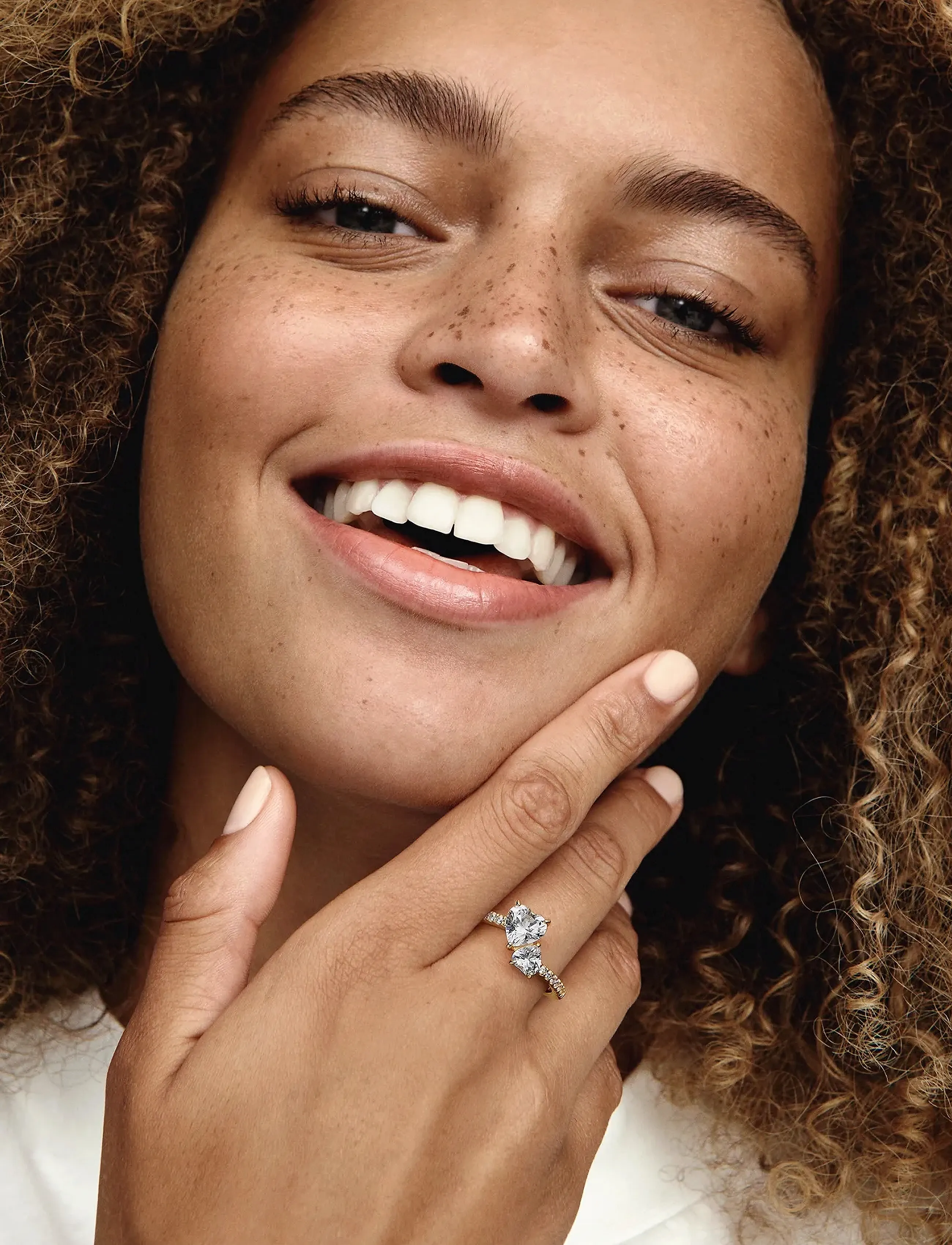 Pandora 14K Gold-Plated Ring With Clear Cubic Zirconia, 48, Jewellery, Gold - Rings, Frauen