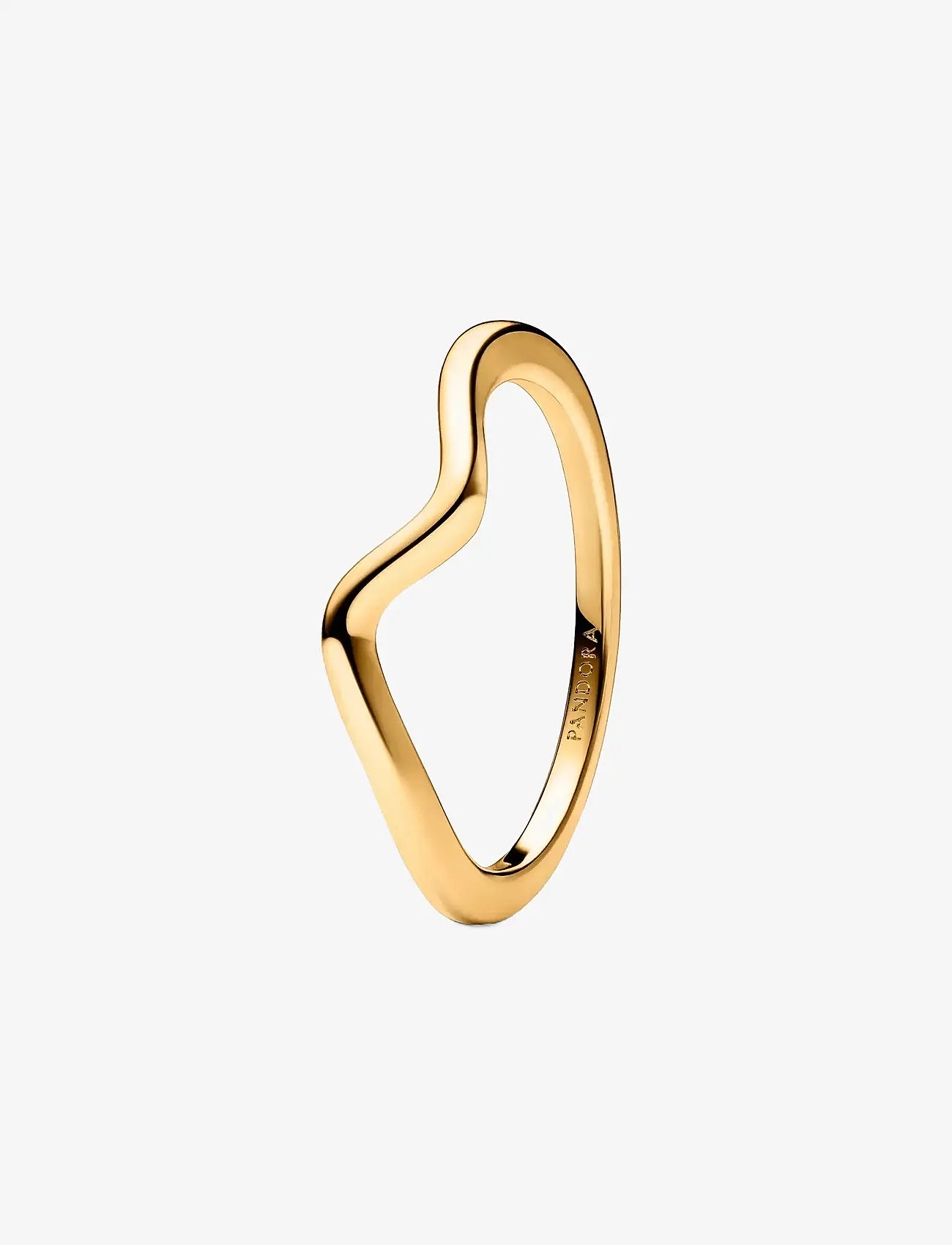 Pandora - Wave 14k gold-plated ring - ringar - no color - 1