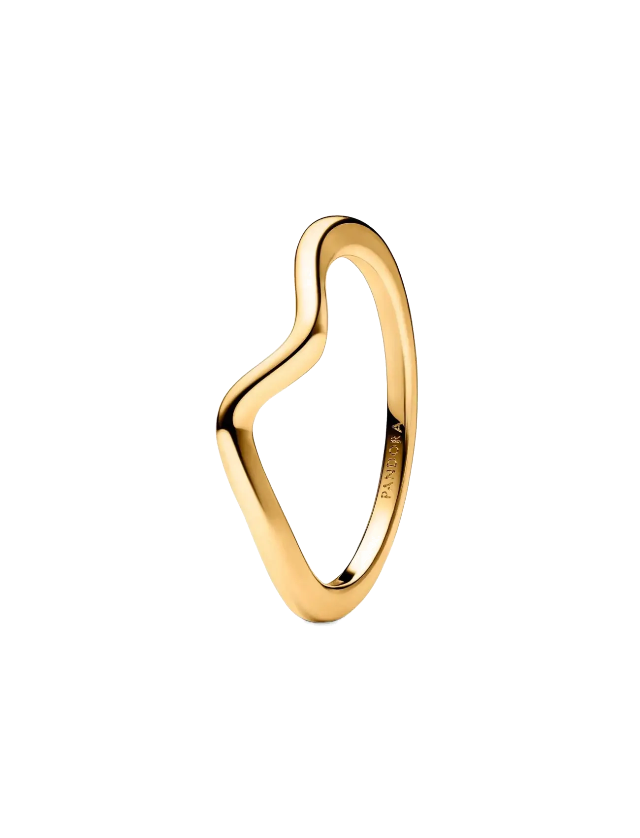 Wave 14k gold-plated ring - NO COLOR