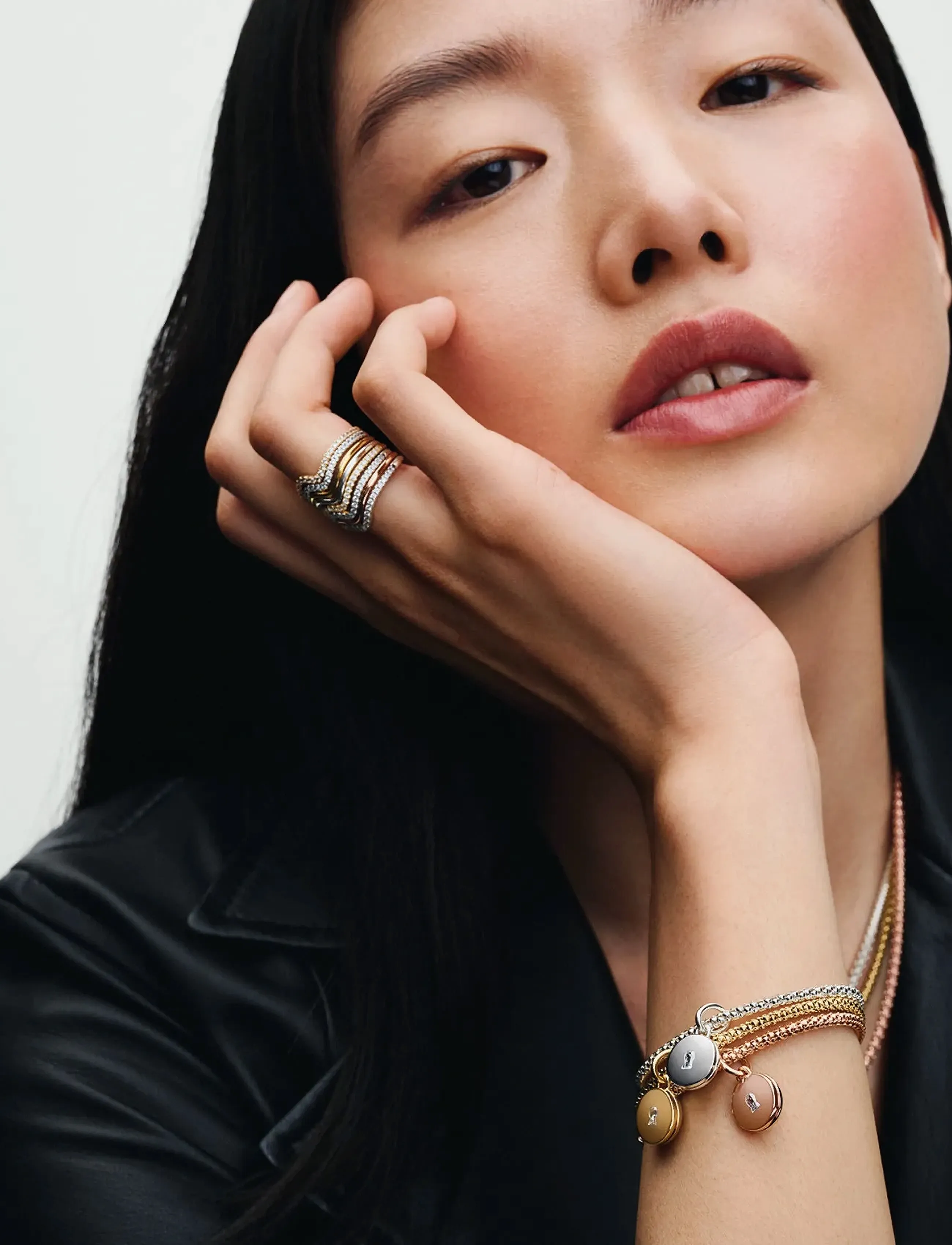 Pandora - Wave 14k gold-plated ring - ringen - no color - 3