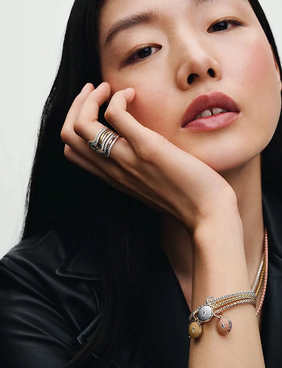 Pandora - Wave 14k gold-plated ring - ringen - no color - 3