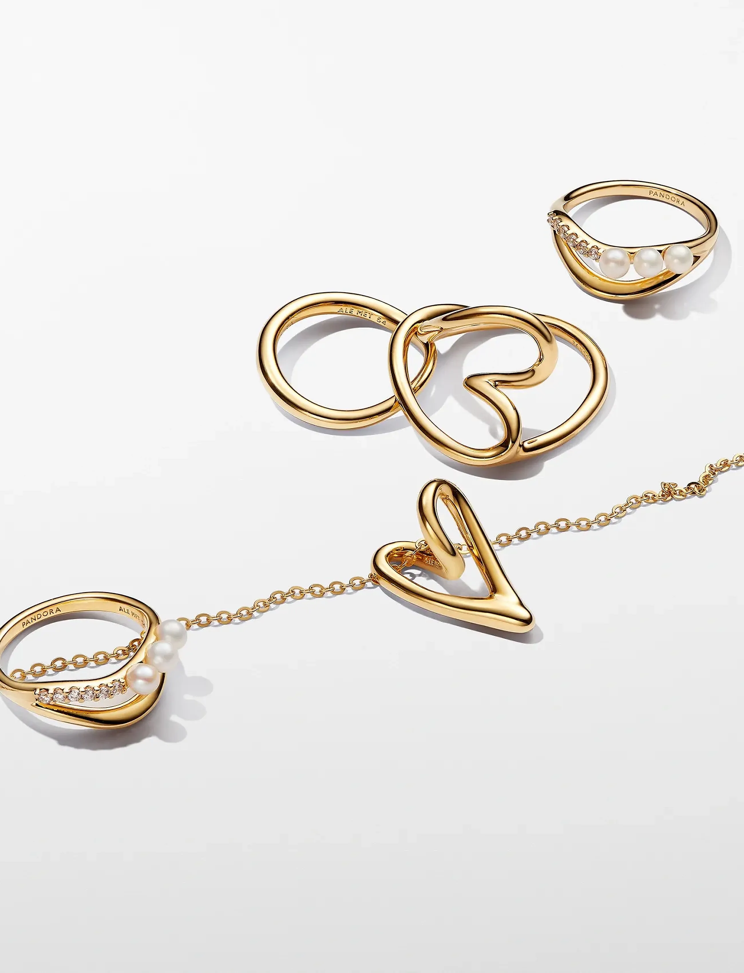 Pandora - Heart 14k gold-plated ring - ringe - no color - 3