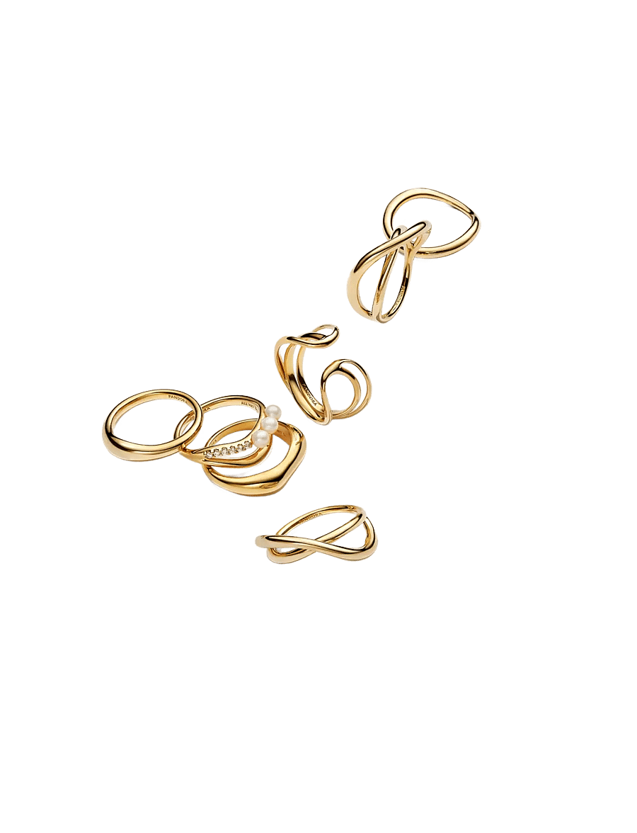 Pandora - 14k Gold-plated ring - ringer - no color - 2