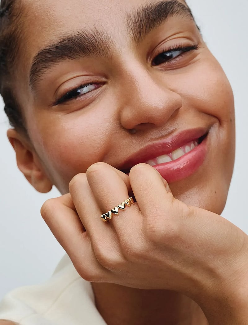 Pandora - Hearts 14k gold-plated ring - ringe - no color - 0