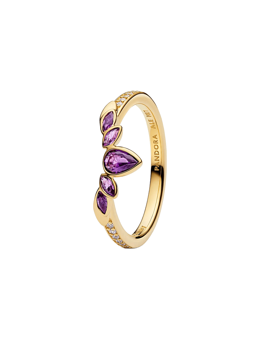 Pandora - Disney Frozen Anna 14k gold-plated - ringar - purple - 1
