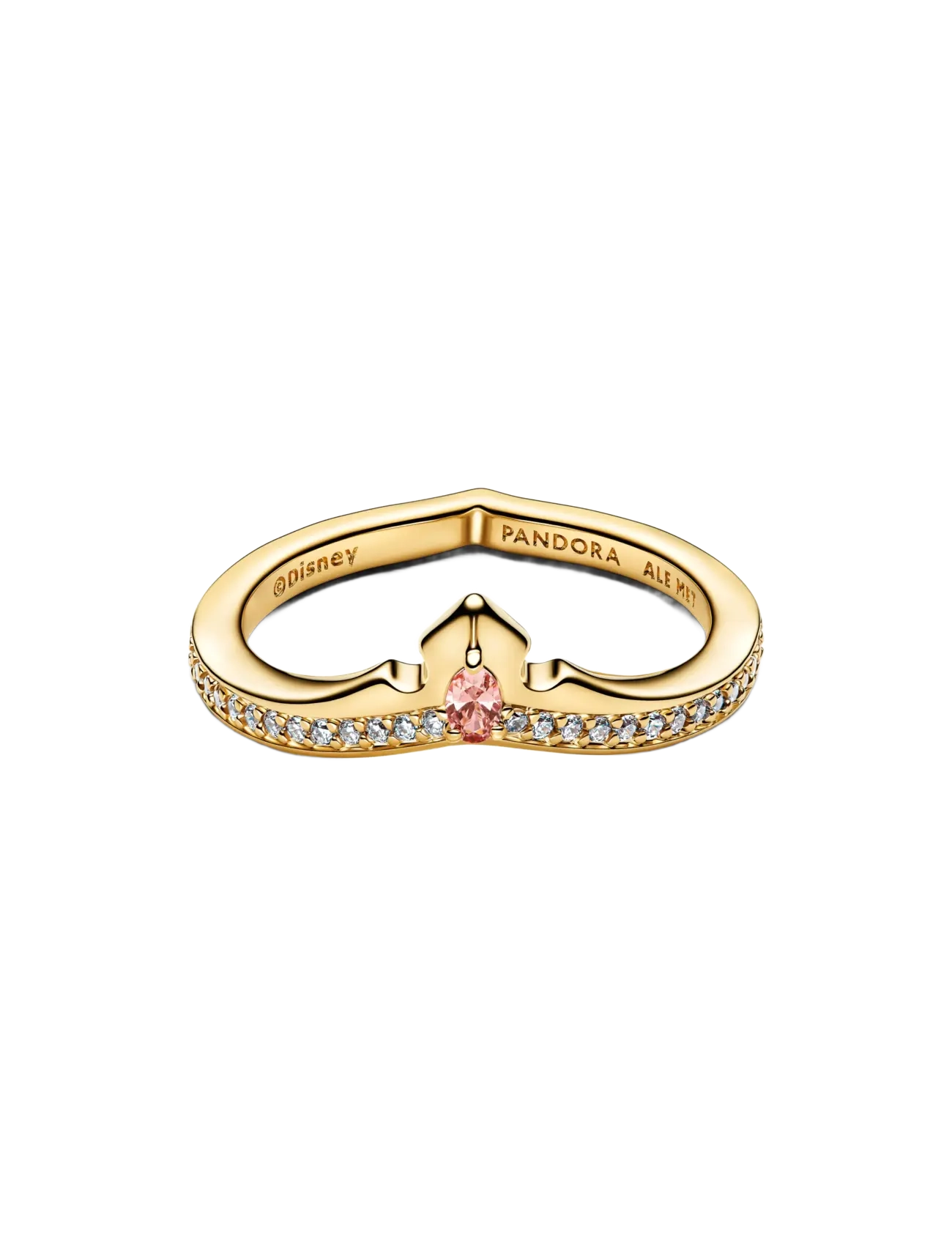 Pandora - Disney Aurora 14k gold-plated ring - ringar - pink - 2