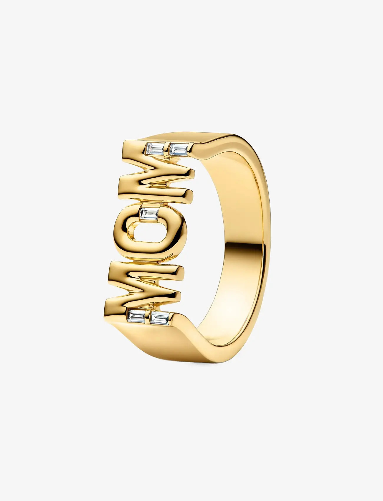 Pandora - Mom Signet Ring - ringe - clear - 1