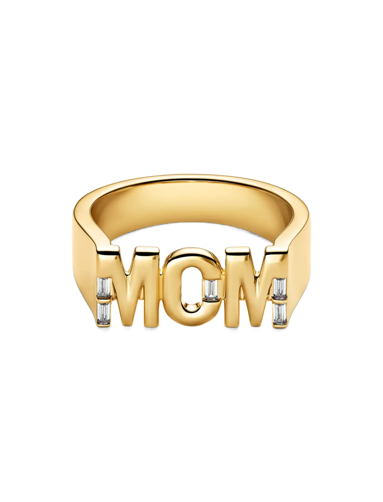 Pandora - Mom Signet Ring - ringe - clear - 2