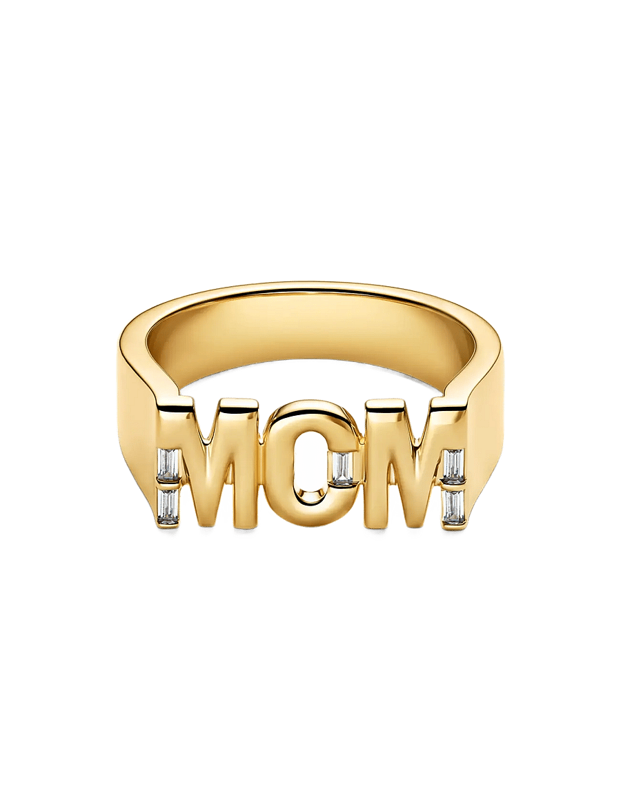 Pandora - Mom Signet Ring - ringe - clear - 2