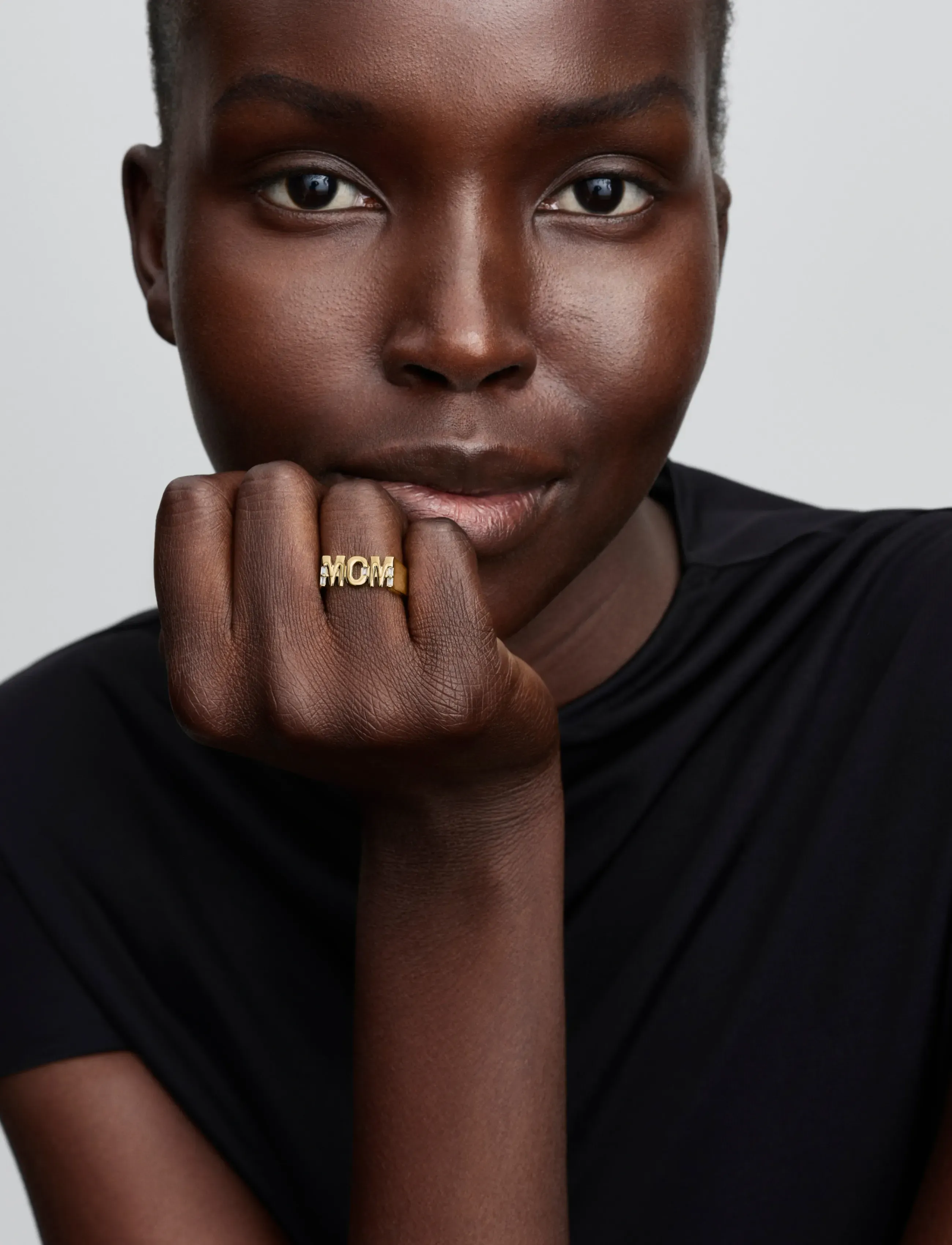 Pandora Mom Signet Ring, 52, Jewellery, Gold - Rings, Frauen