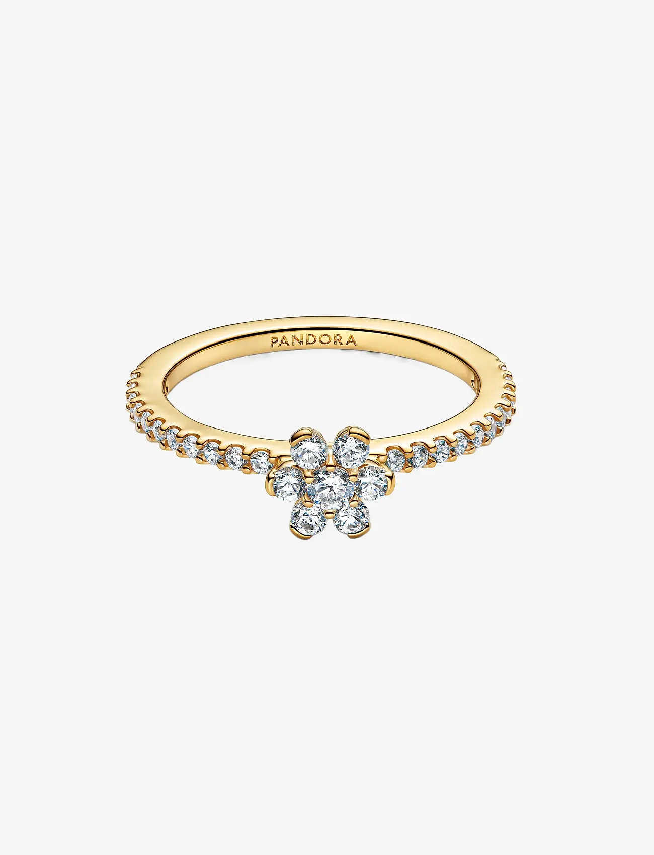 Pandora - Sparkling Flower Ring - ringe - clear - 2