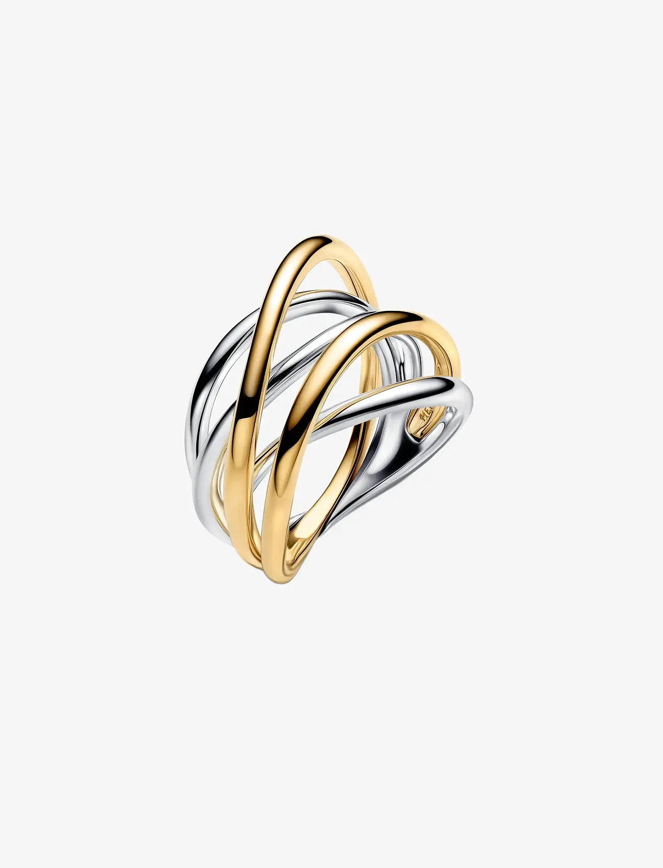 Pandora - Two-Tone Entwined Band Ring - ringe - no color - 1