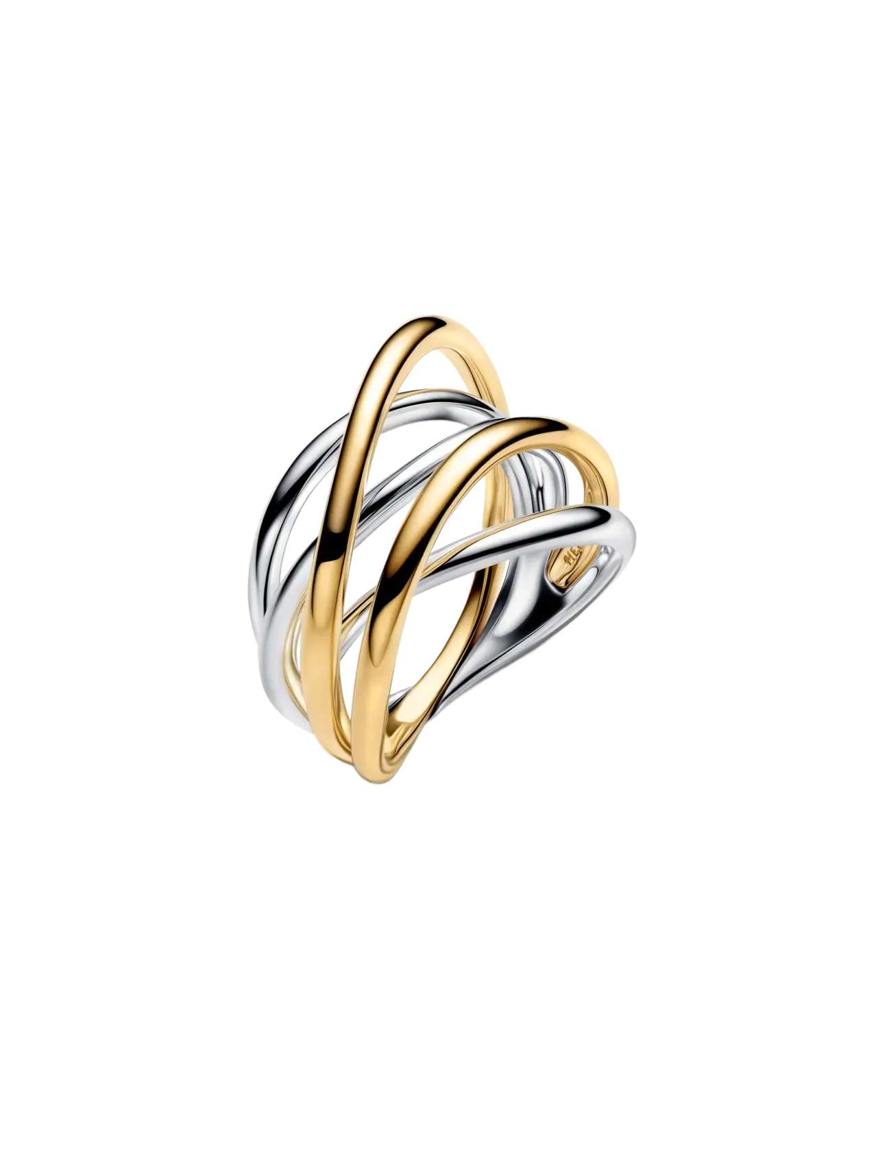 Pandora Two-Tone Entwined Band Ring - Basics - NO COLOR / undefined