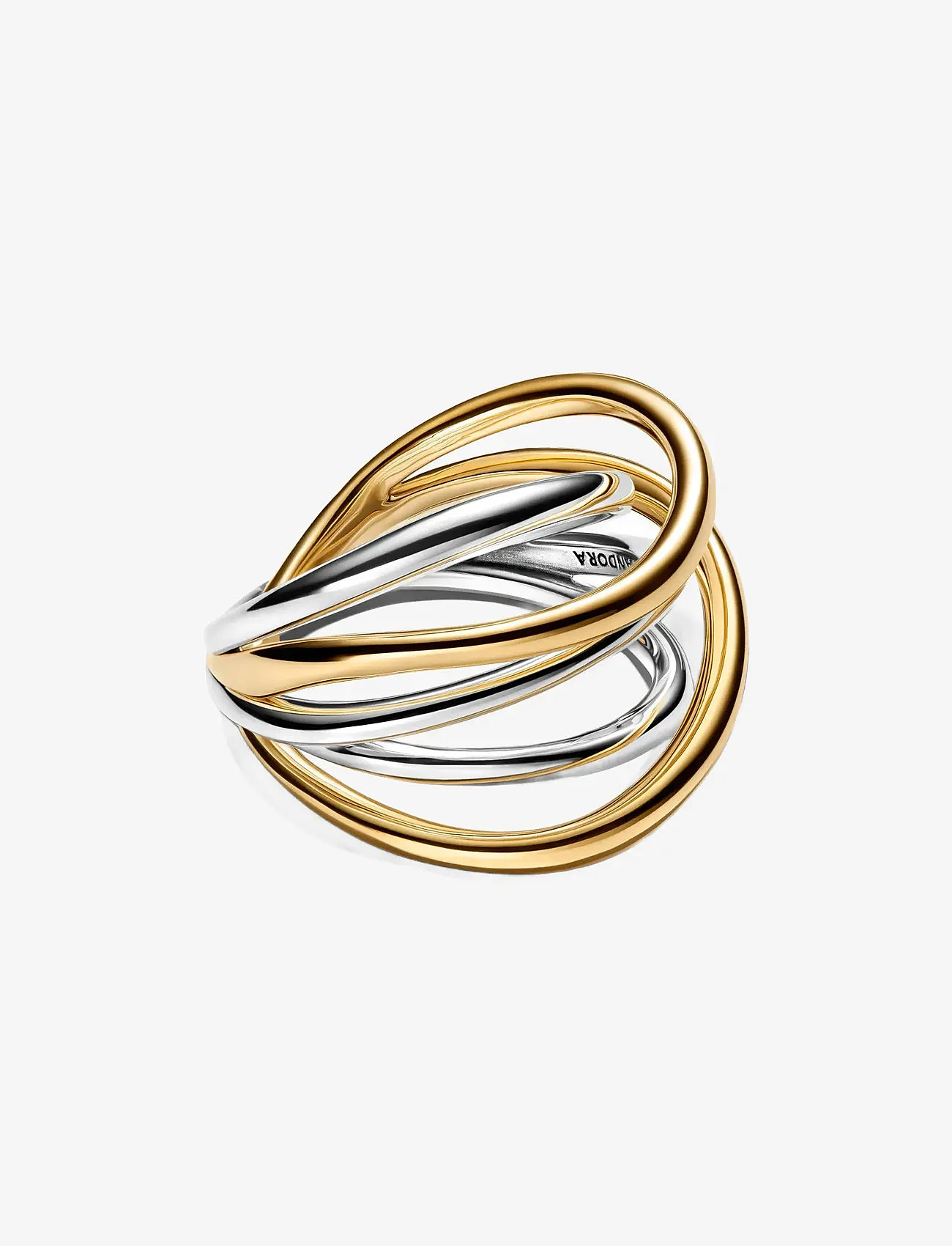 Pandora - Two-Tone Entwined Band Ring - ringe - no color - 2