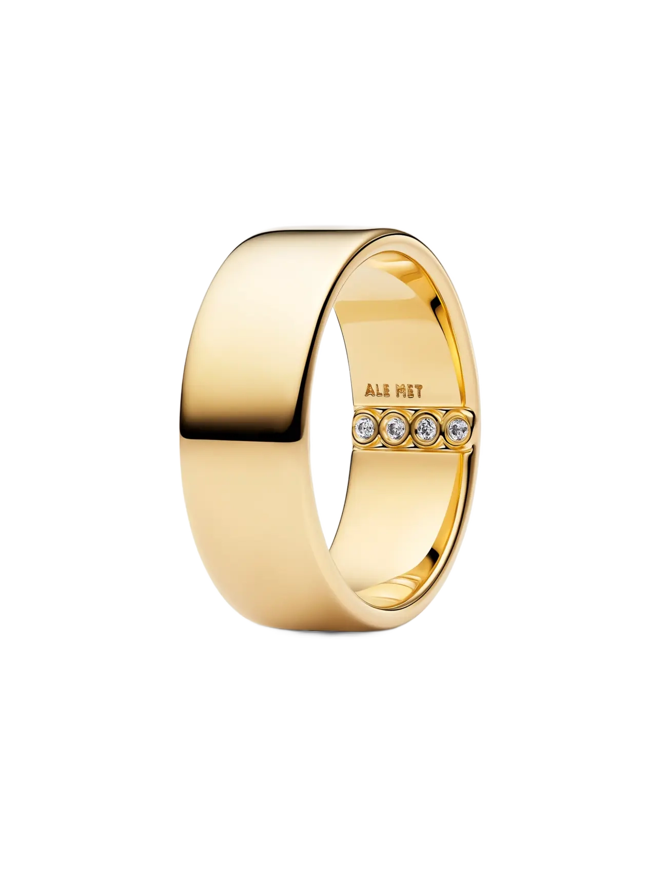 Pandora Engravable Wide Band Ring - Accessoarer - CLEAR / undefined