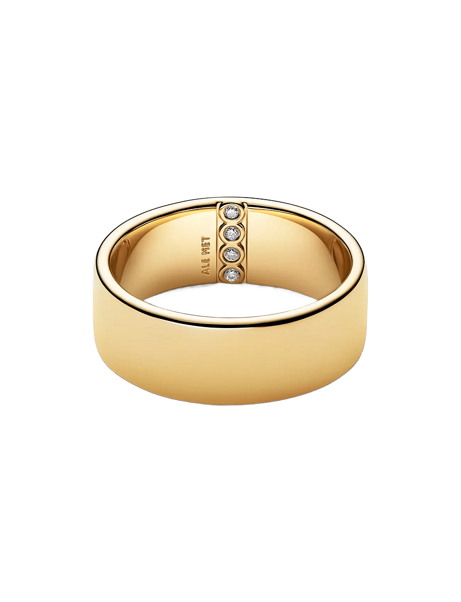 Pandora - Engravable Wide Band Ring - rings - clear - 2