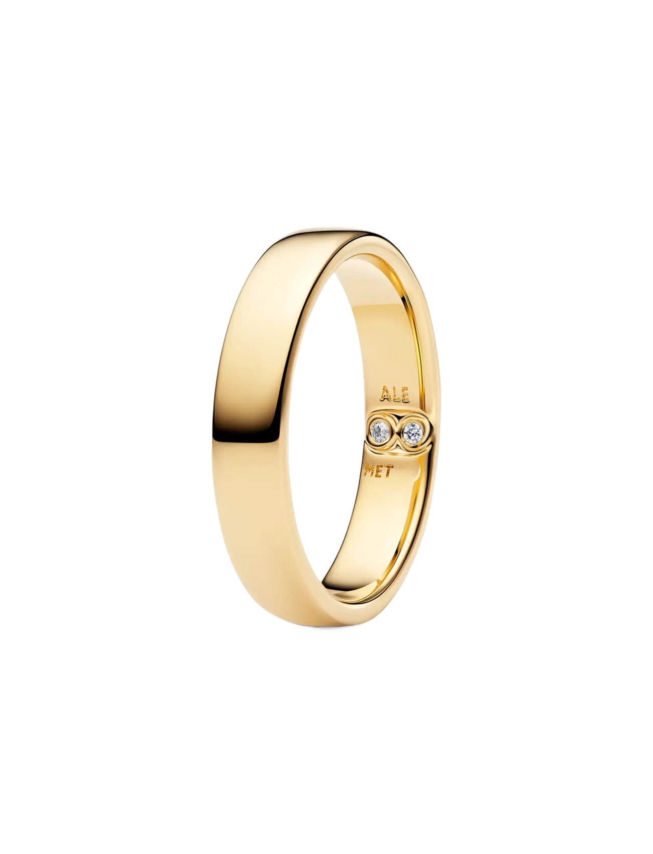 Pandora Engravable Classic Band Ring - Accessoarer - CLEAR / undefined