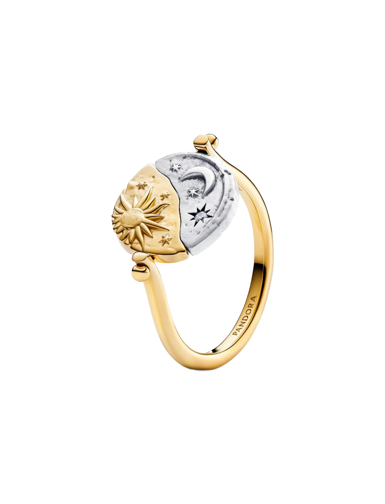 Pandora Sun & Moon Reversible Medallion Ring - Basics - CLEAR / undefined