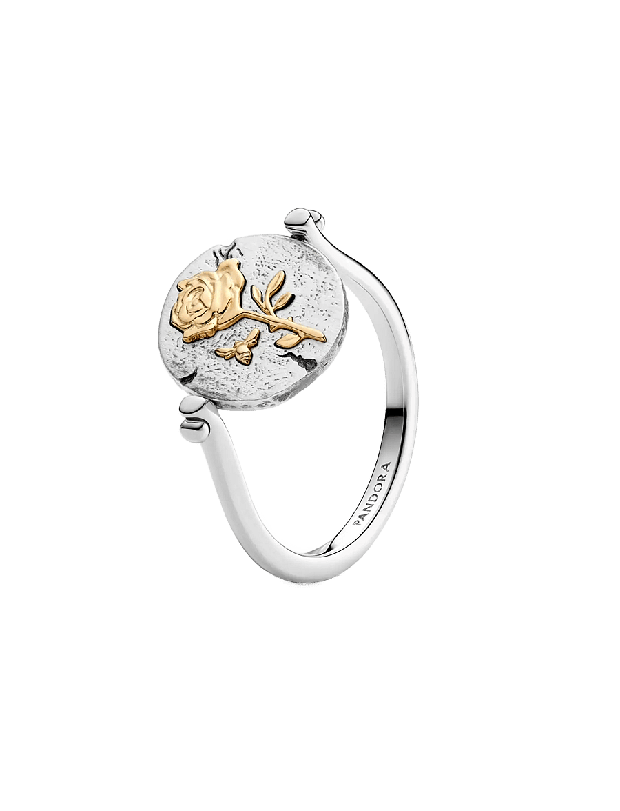 Pandora - Rose Reversible Medallion Ring - ringe - no color - 1