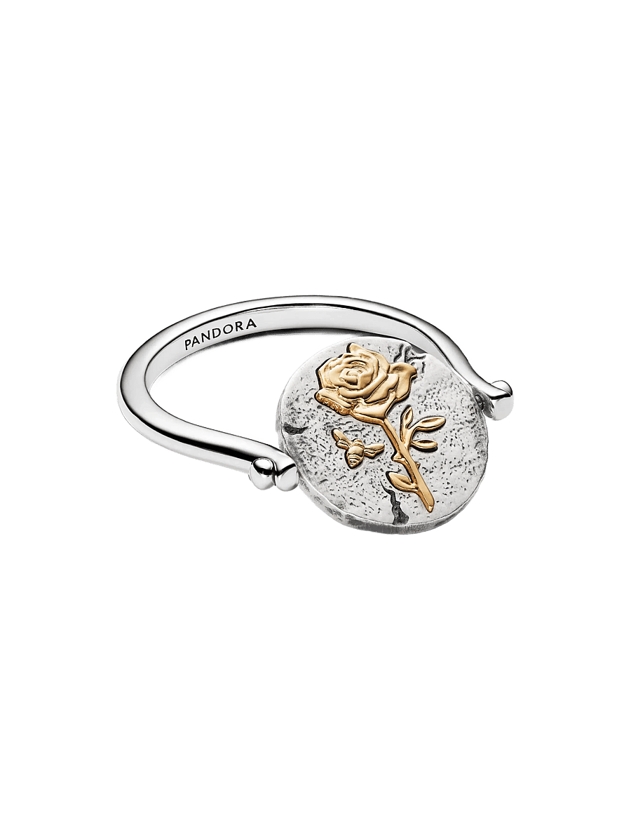 Pandora - Rose Reversible Medallion Ring - ringe - no color - 2