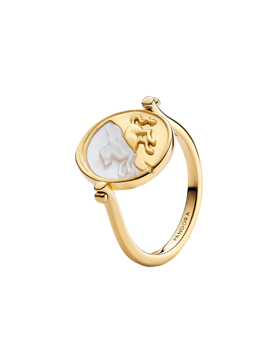 Pandora - Pegasus Reversible Medallion Ring - ringe - white - 1