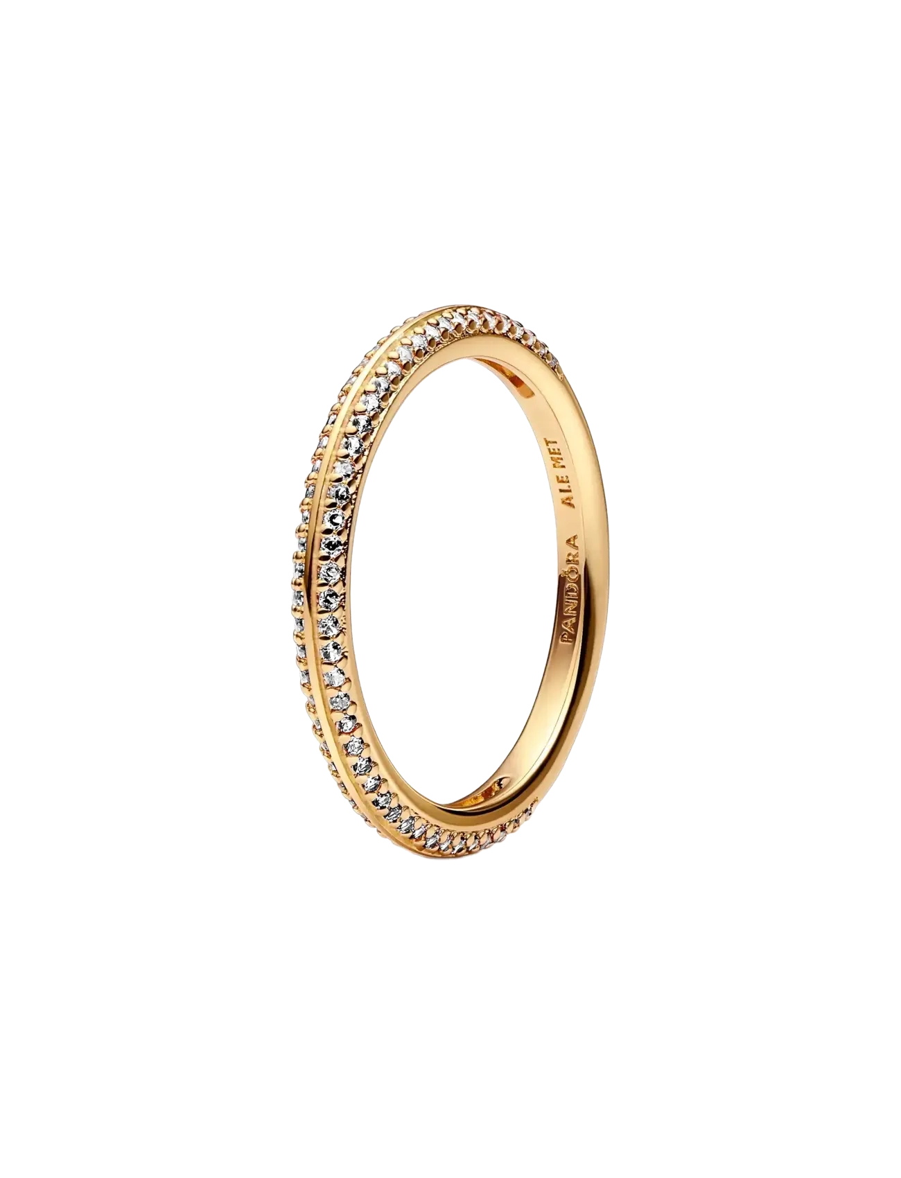 Pandora 14K Gold-Plated Ring With Clear Cubic Zirconia, 58, Jewellery, Gold - Rings, Frauen