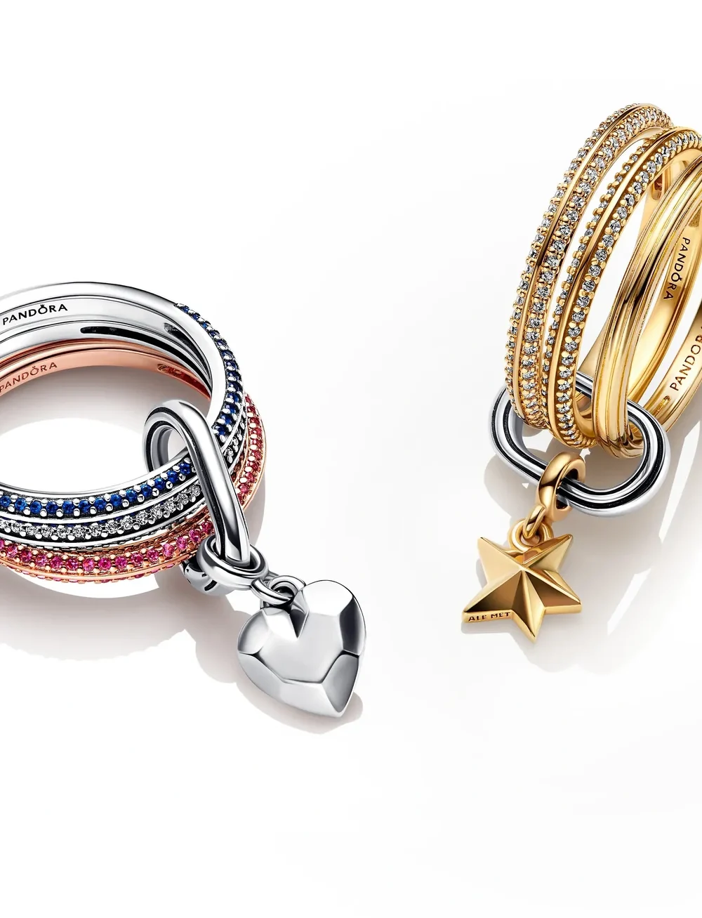 Pandora - 14k Gold-plated ring with clear cubic zirconia - sõrmused - clear - 1