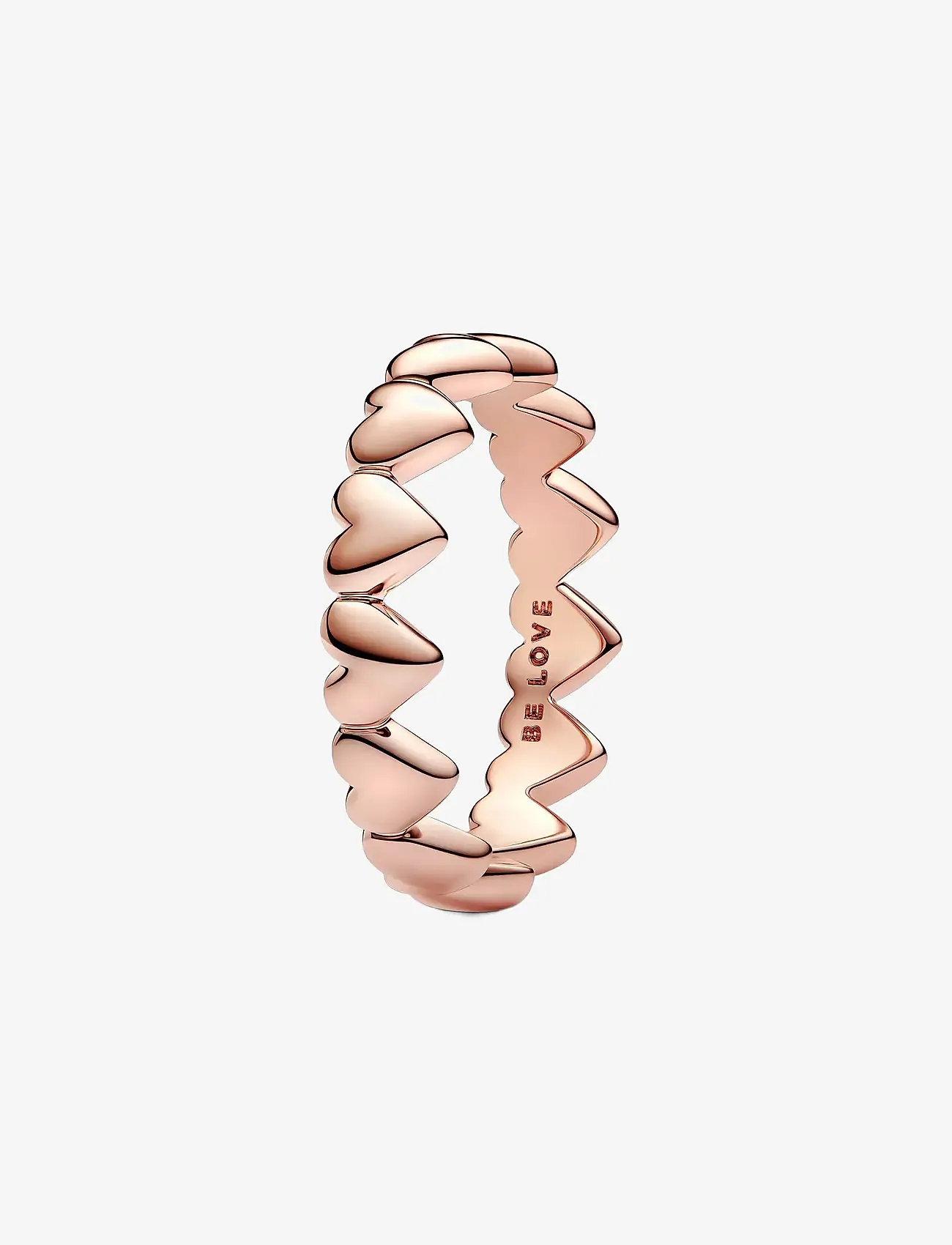 Pandora - Hearts 14k rose gold-plated ring - sõrmused - no color - 1