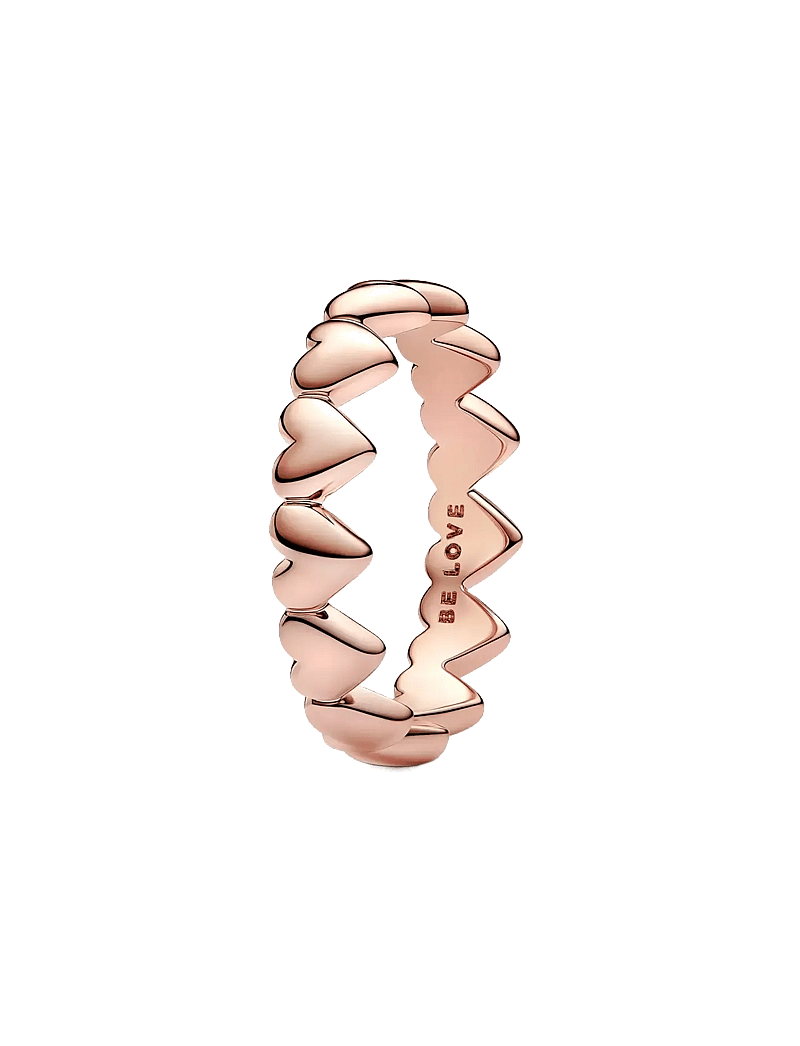 Pandora - Hearts 14k rose gold-plated ring - sõrmused - no color - 1