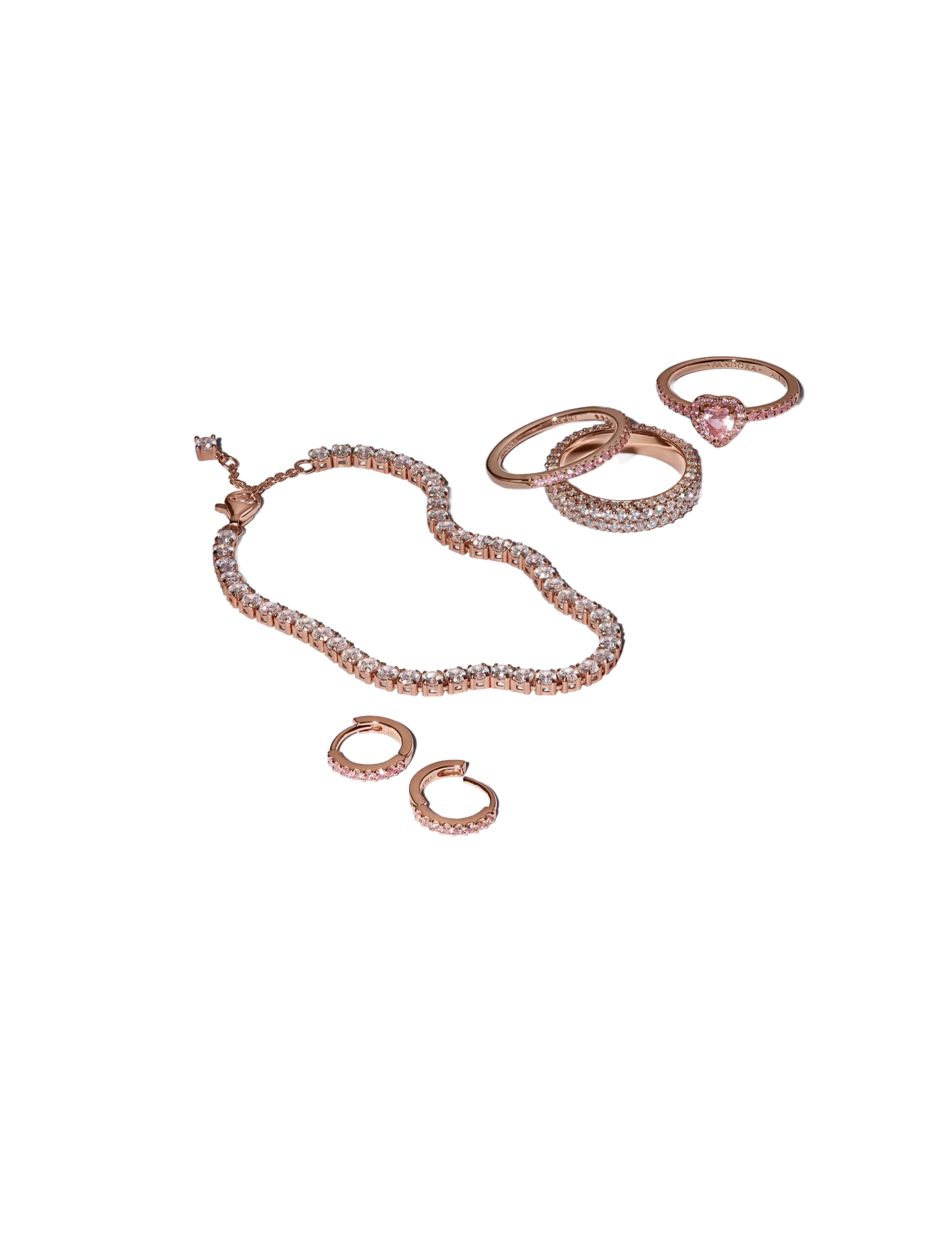 Pandora - Heart 14k rose gold-plated ring - bagues - pink - 2