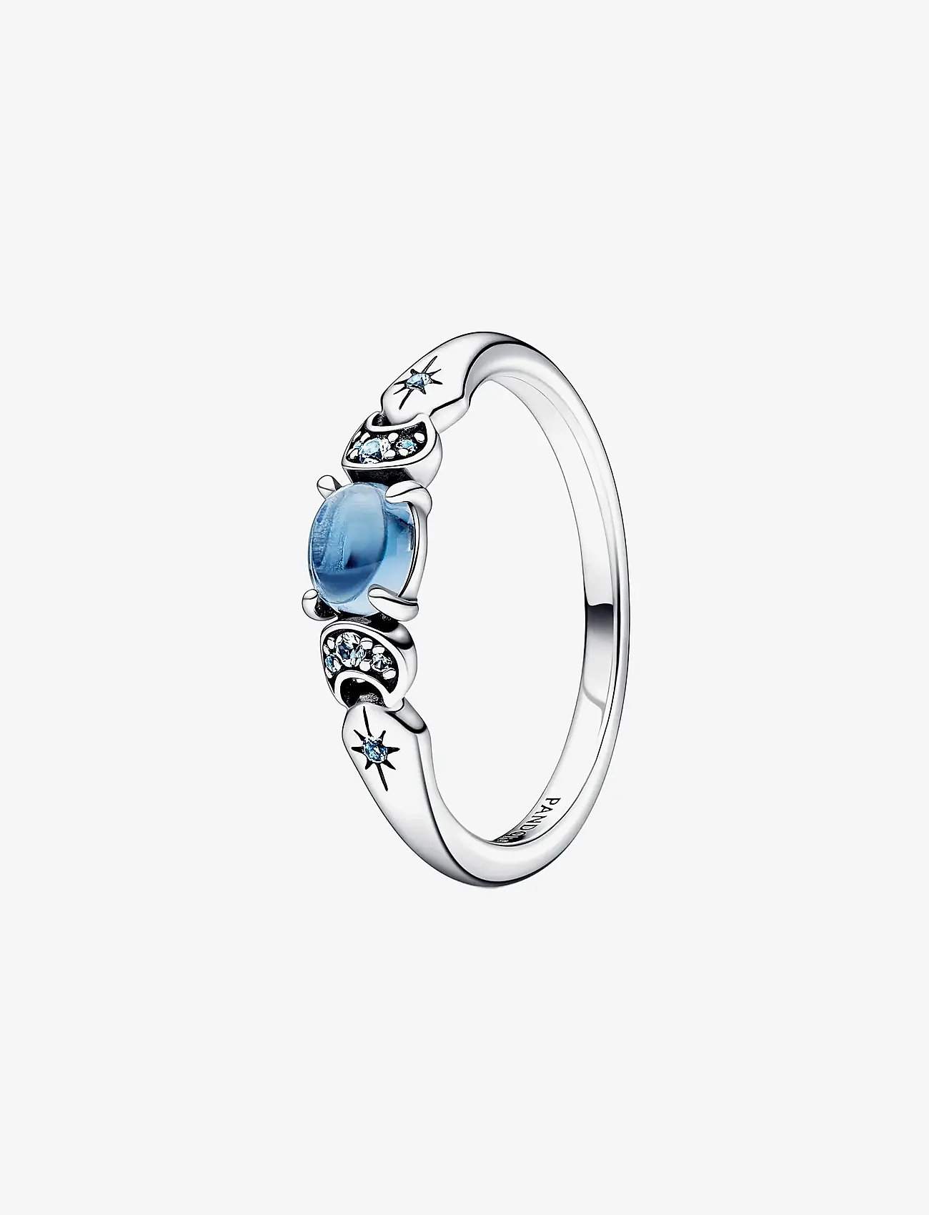 Pandora - Disney Aladdin Jasmine sterling silver ring with icy blue crystal and moonlight blue crystal - ringar - blue - 1