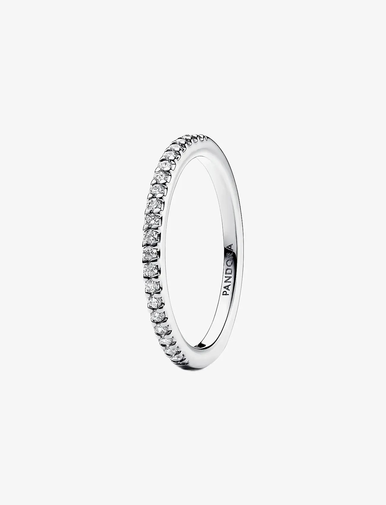 Pandora - Sterling silver ring with clear cubic zirconia - bagues - clear - 1