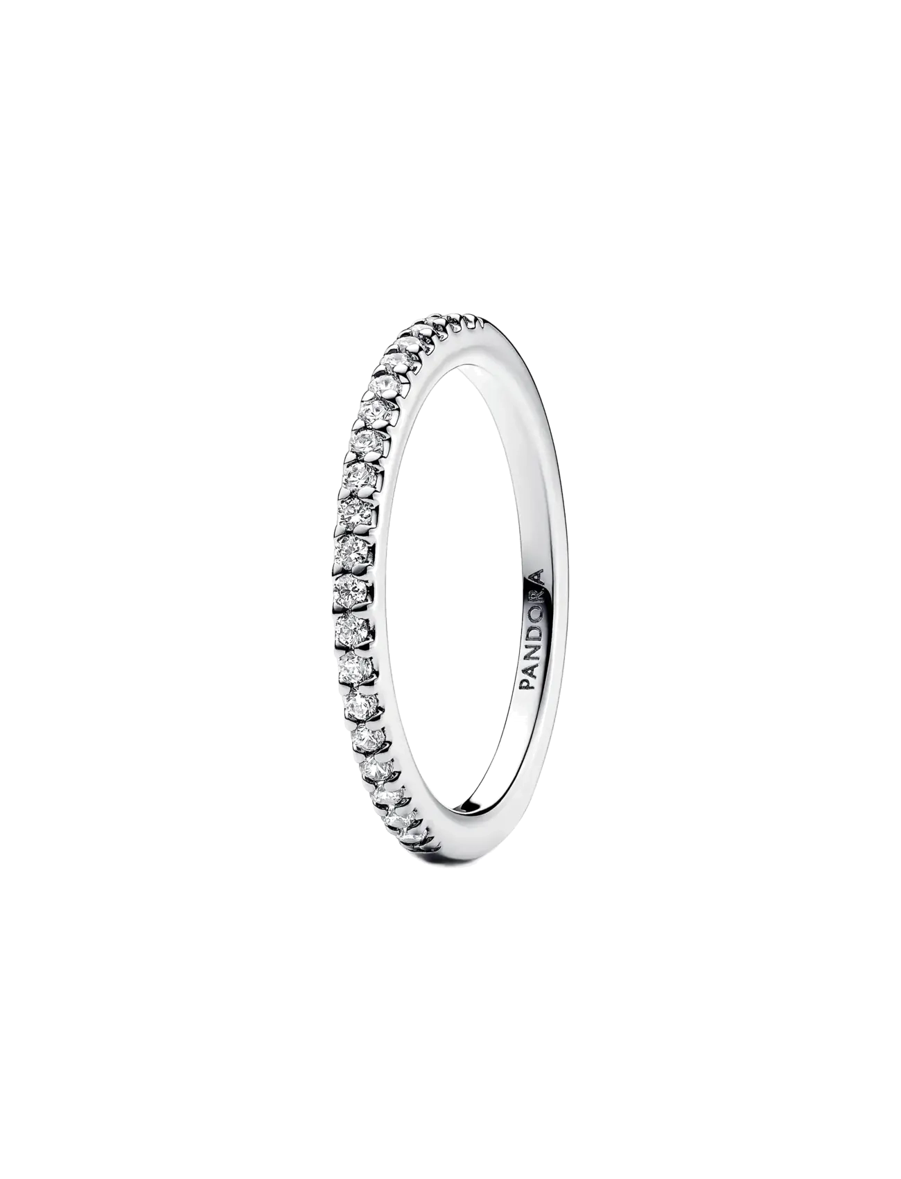 Pandora - Sterling silver ring with clear cubic zirconia - ringe - clear - 1