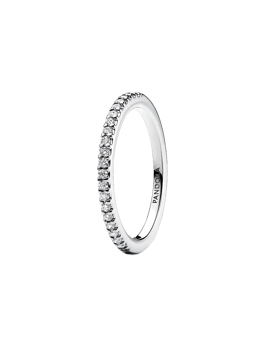 Pandora - Sterling silver ring with clear cubic zirconia - hringir - clear - 1