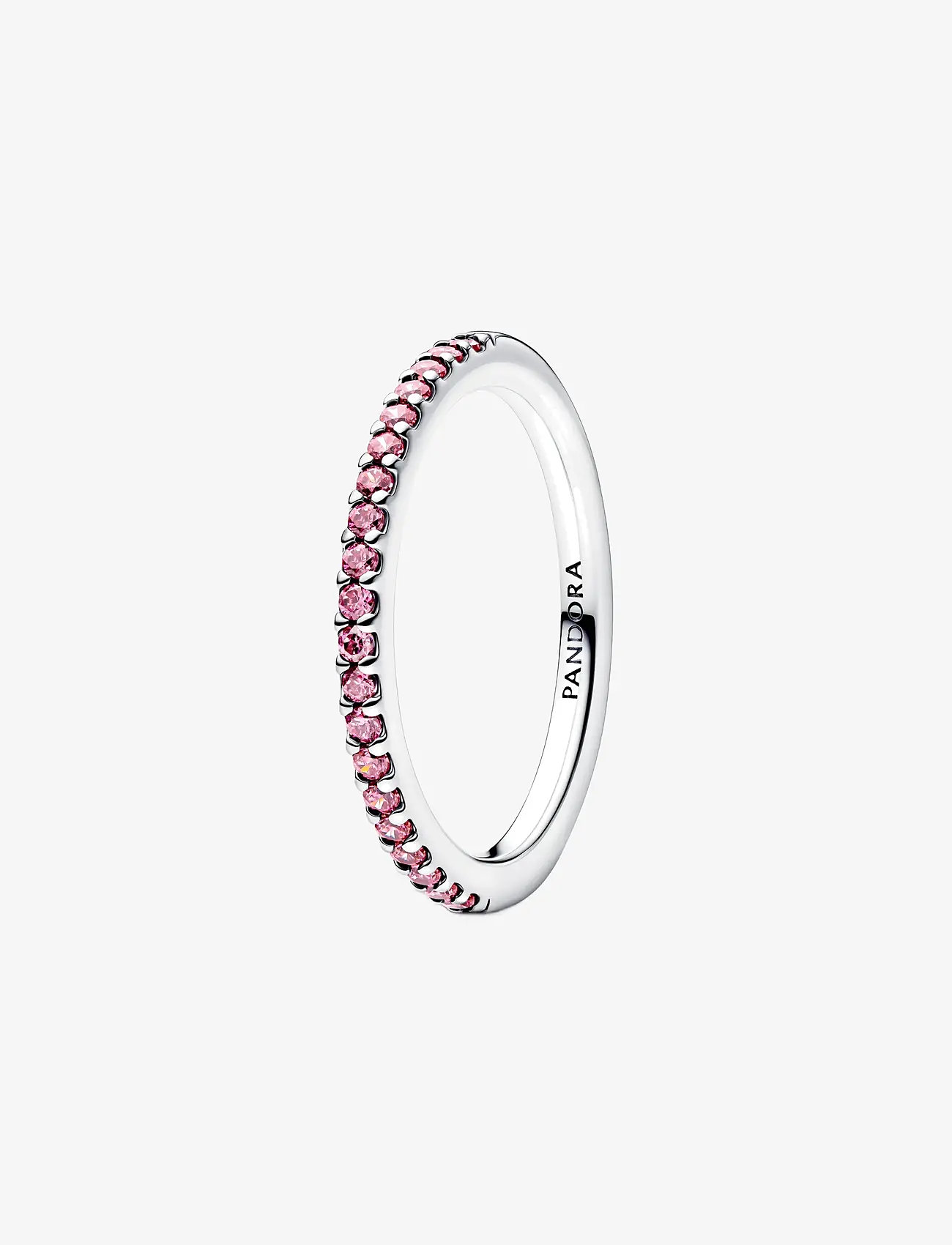 Pandora - Sparkling Pink Band Ring - ringe - pink - 1