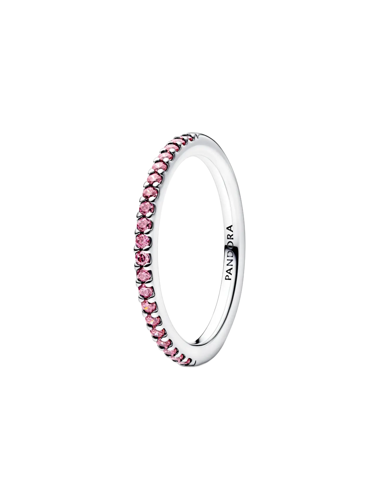 Pandora Sparkling Pink Band Ring - Accessories - PINK / silver