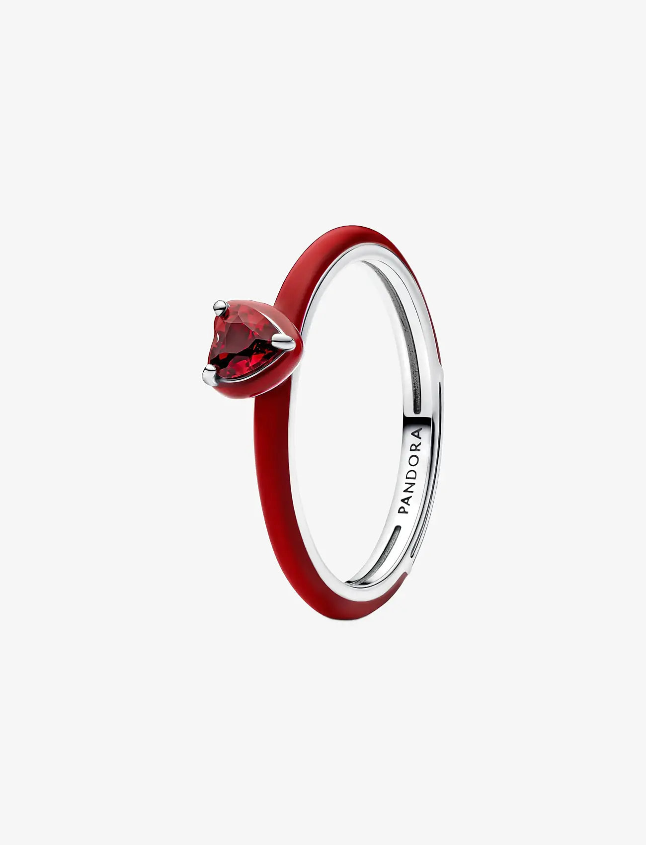 Pandora - Red Chakra Heart Ring - ringe - red - 1