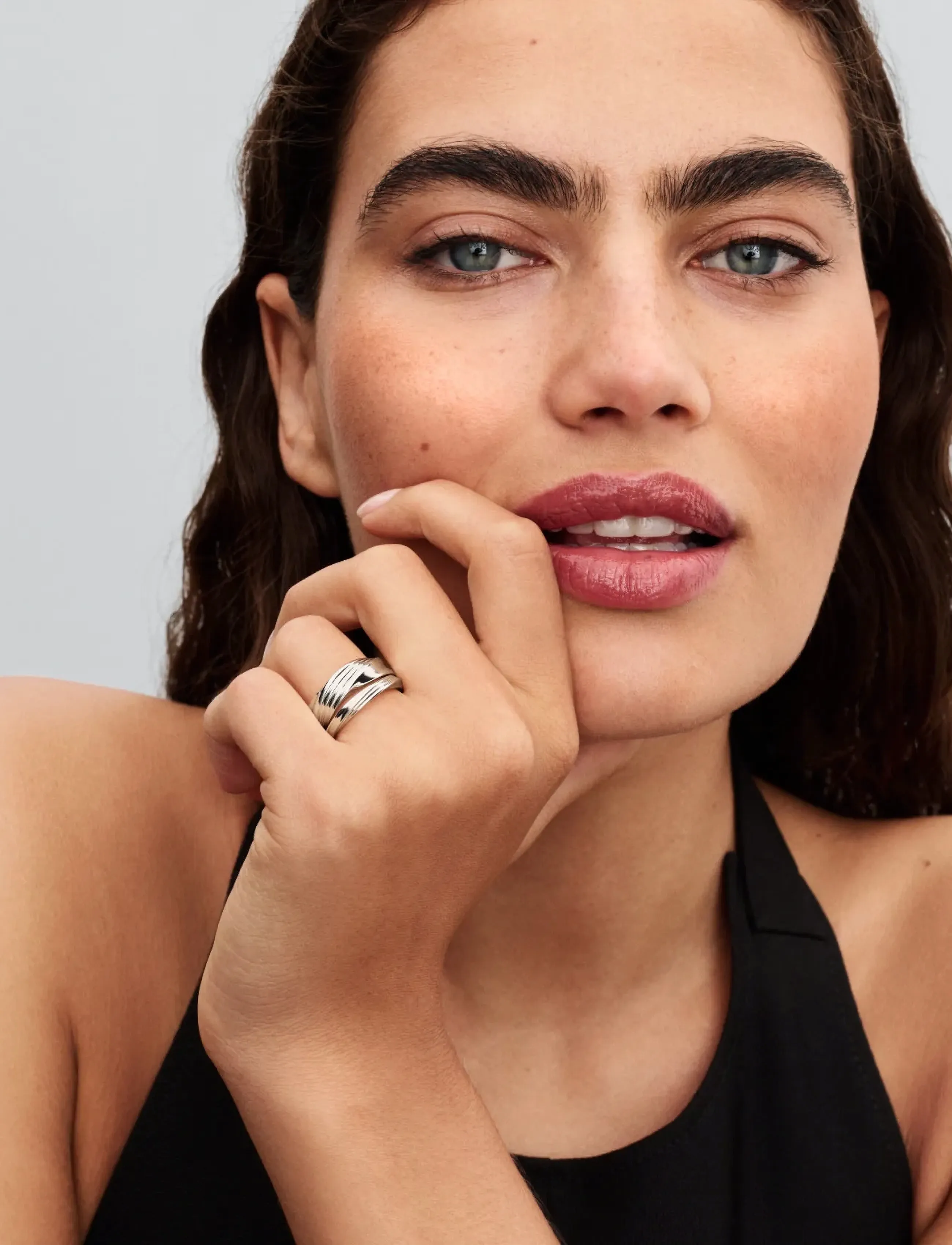 Pandora Twisted Sterling Silver Ring Set, Kvinder, Snoet Ringsæt, Sølv, Str: 54