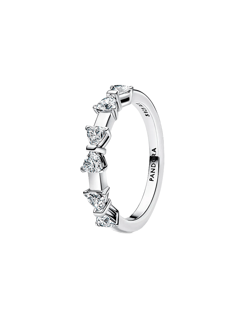 Pandora - Bow sterling silver ring with clear cubic zirconia - ringe - clear - 1