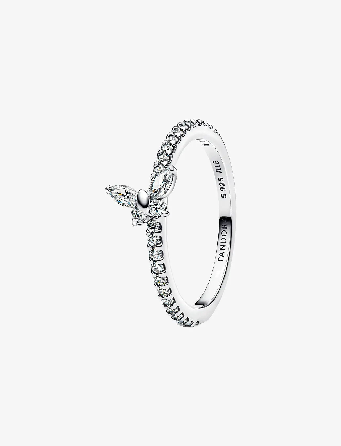 Pandora - Butterfly sterling silver ring with clear cubic zirconia - sõrmused - clear - 1