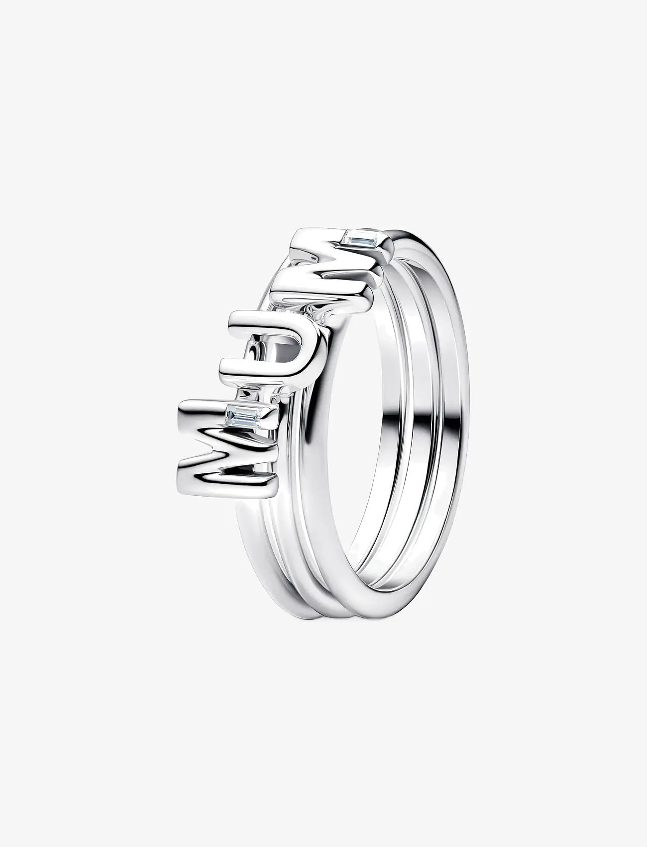 Pandora - MUM Letters Splittable Ring - ringe - clear - 1